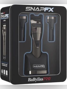 BaByliss SNAPFX Cordless Trimmer and Charging Stand - Black and Silver